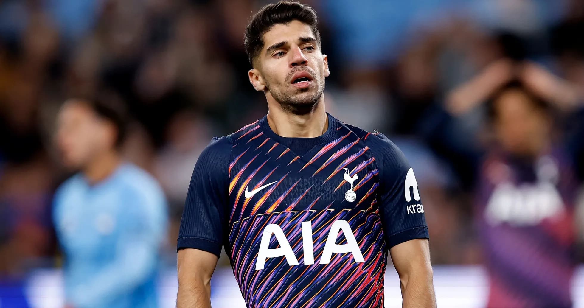 Player wearing Tottenham jersey during a match Player wearing Tottenham jersey during a match