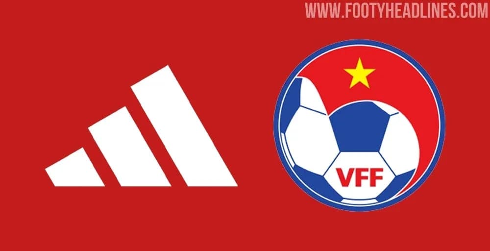 Adidas logo and Vietnam Football Federation emblem Adidas logo and Vietnam Football Federation emblem