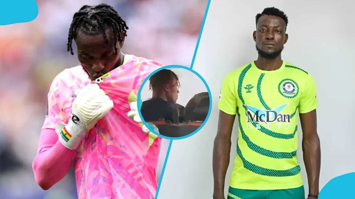 Goalkeeper in pink kit during match and player portrait Goalkeeper in pink kit during match and player portrait