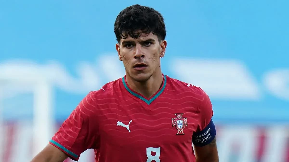 Player wearing Portugal jersey during a match Player wearing Portugal jersey during a match
