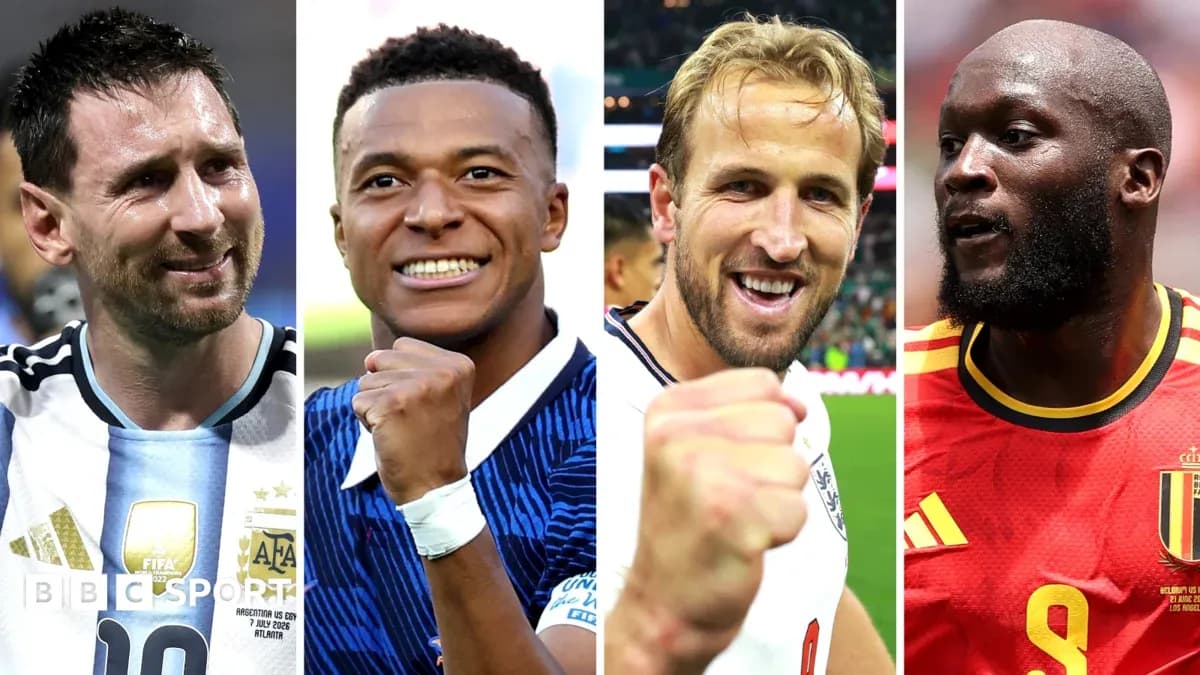 Four football players celebrating in team jerseys Four football players celebrating in team jerseys