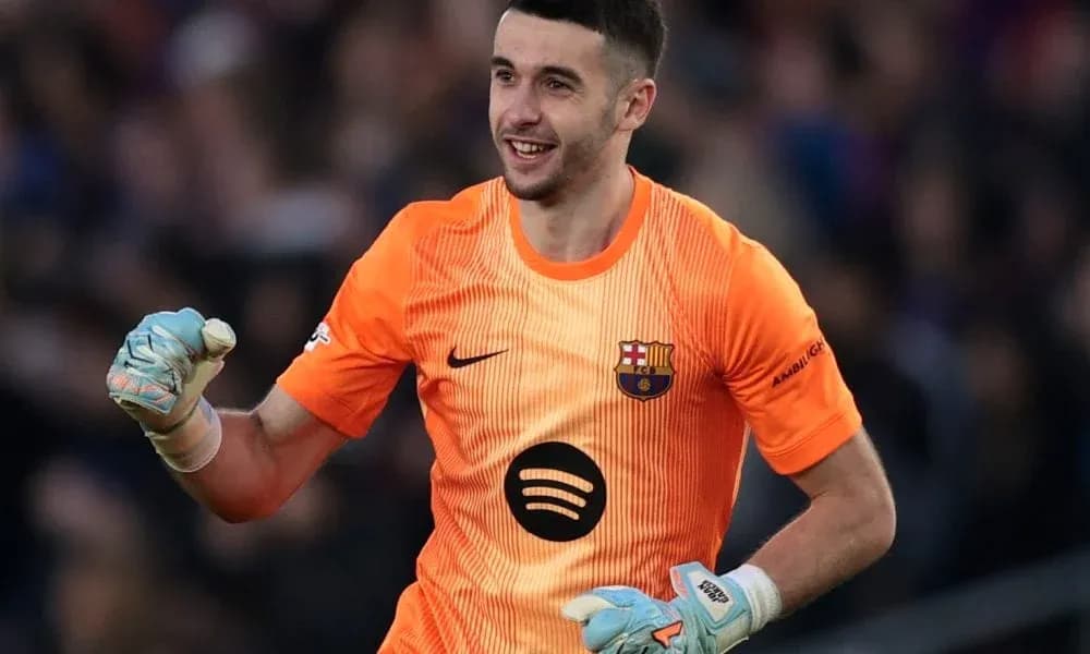 Goalkeeper celebrating during a match at stadium Goalkeeper celebrating during a match at stadium