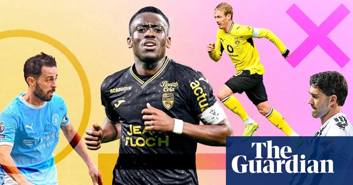 Four football players in action with colorful background Four football players in action with colorful background
