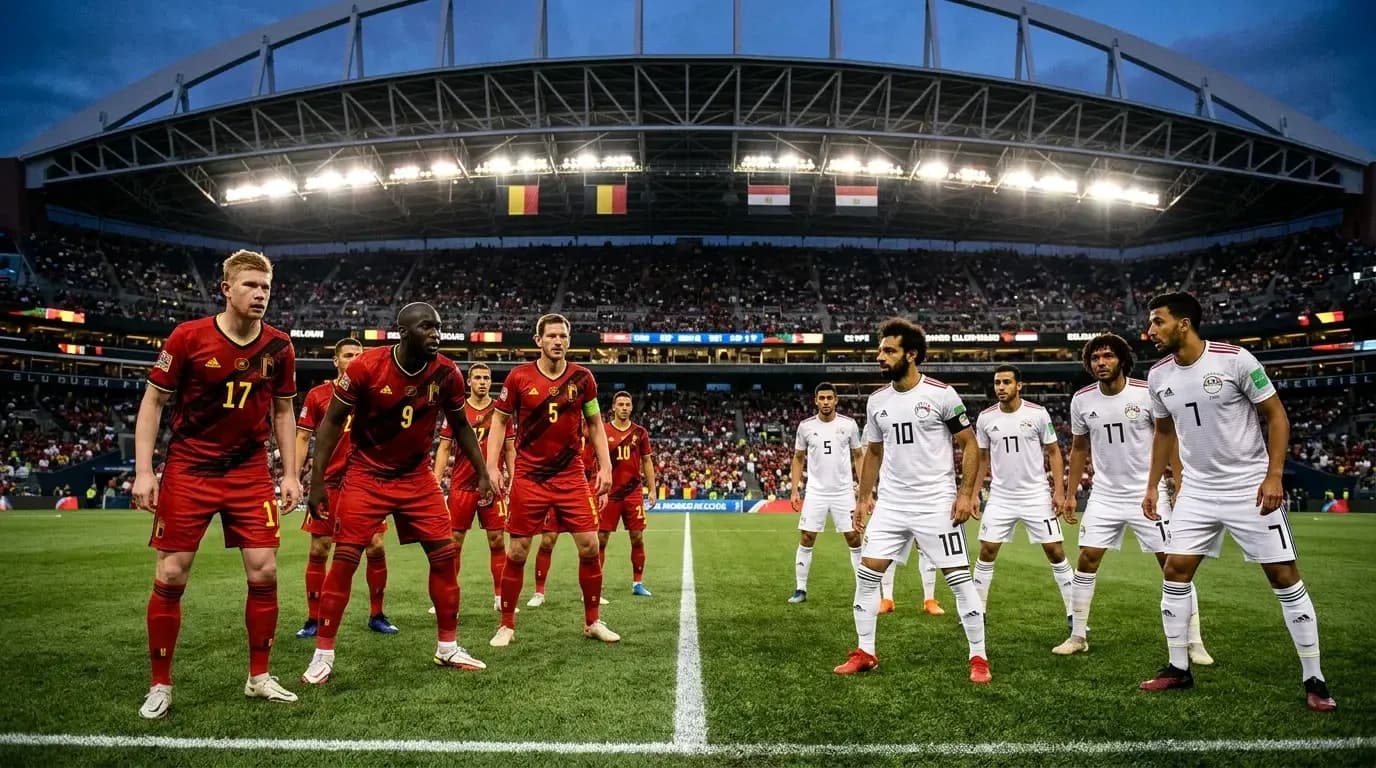 Belgium and Egypt players ready for match Belgium and Egypt players ready for match