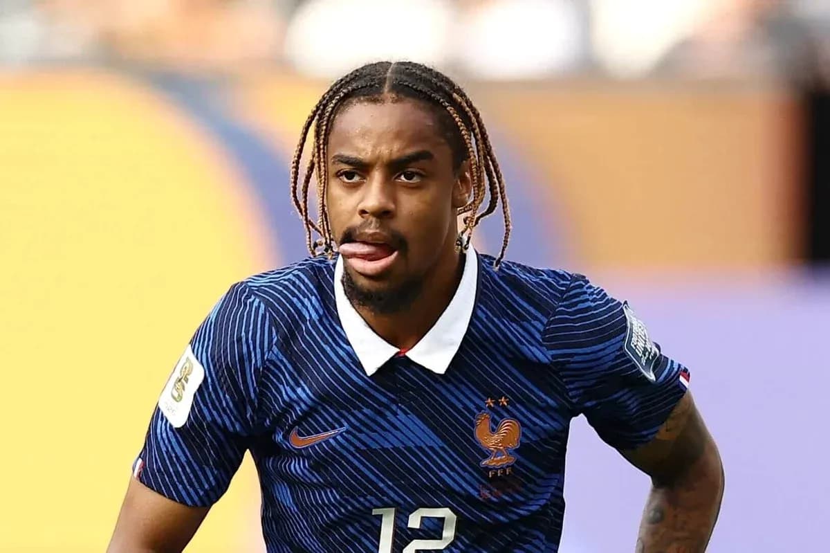 Player in France jersey during a match Player in France jersey during a match