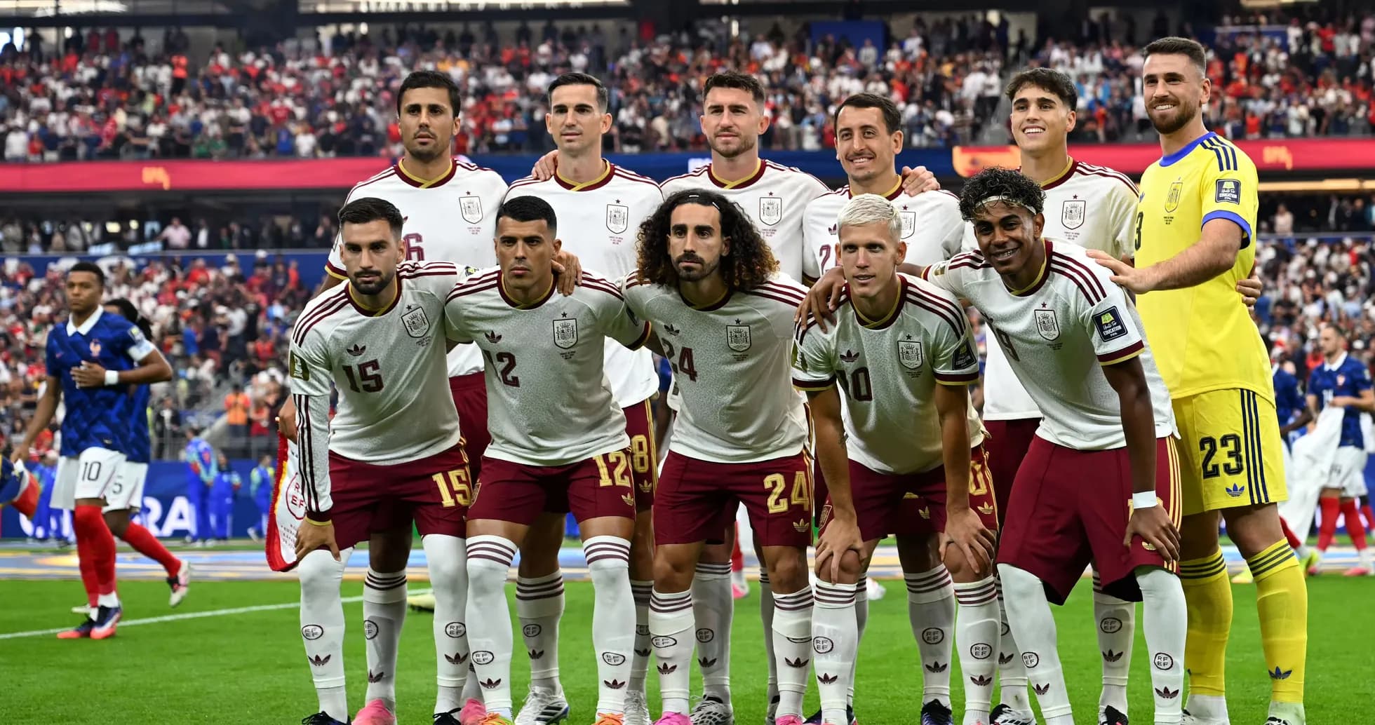 Spain national team posing for a group photo Spain national team posing for a group photo