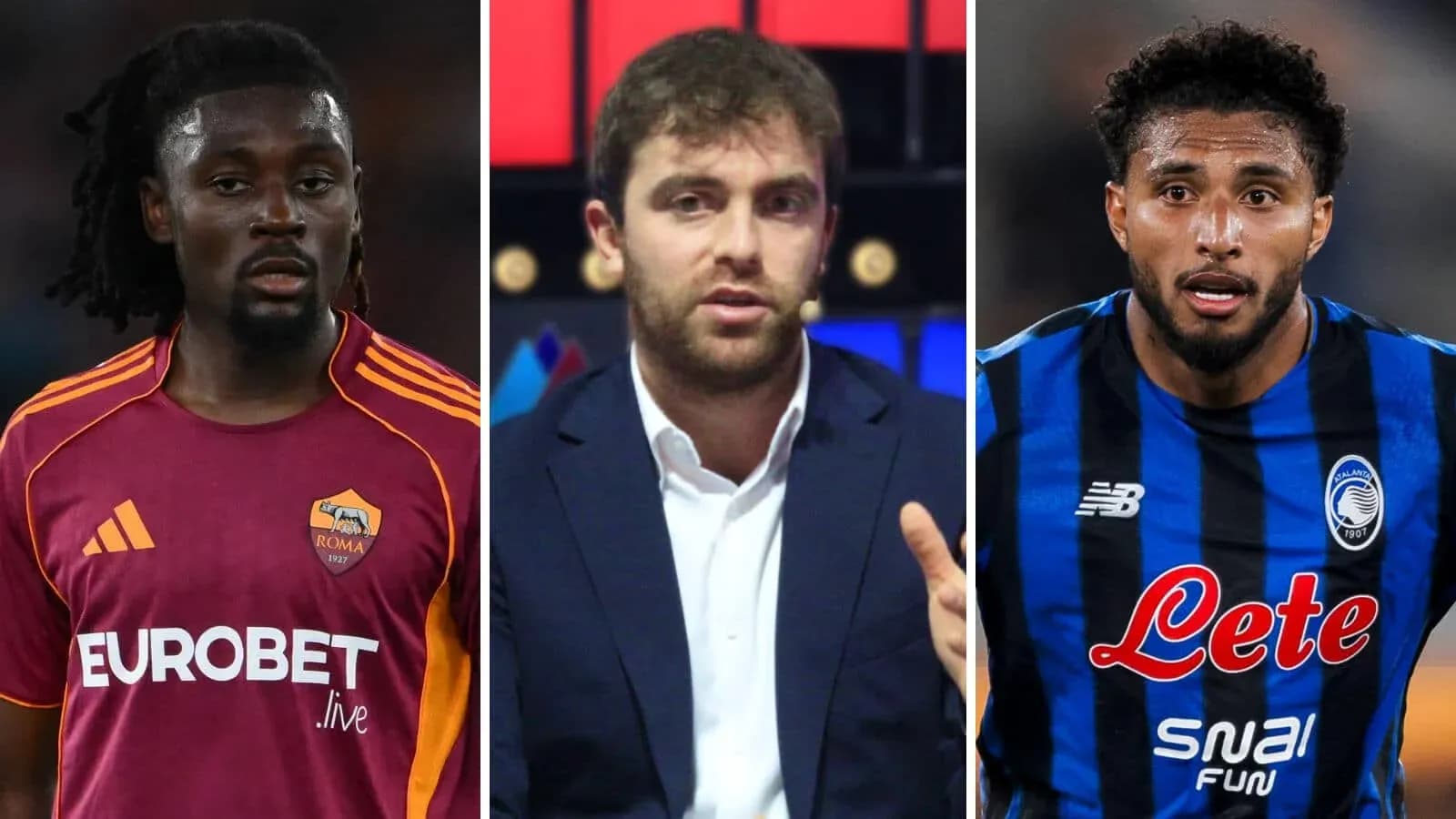 Three individuals: two players and a commentator Three individuals: two players and a commentator