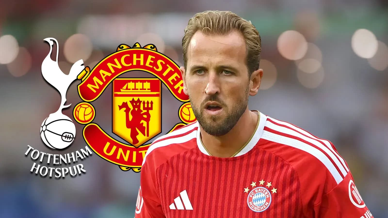 Player in Bayern Munich kit with team logos Player in Bayern Munich kit with team logos