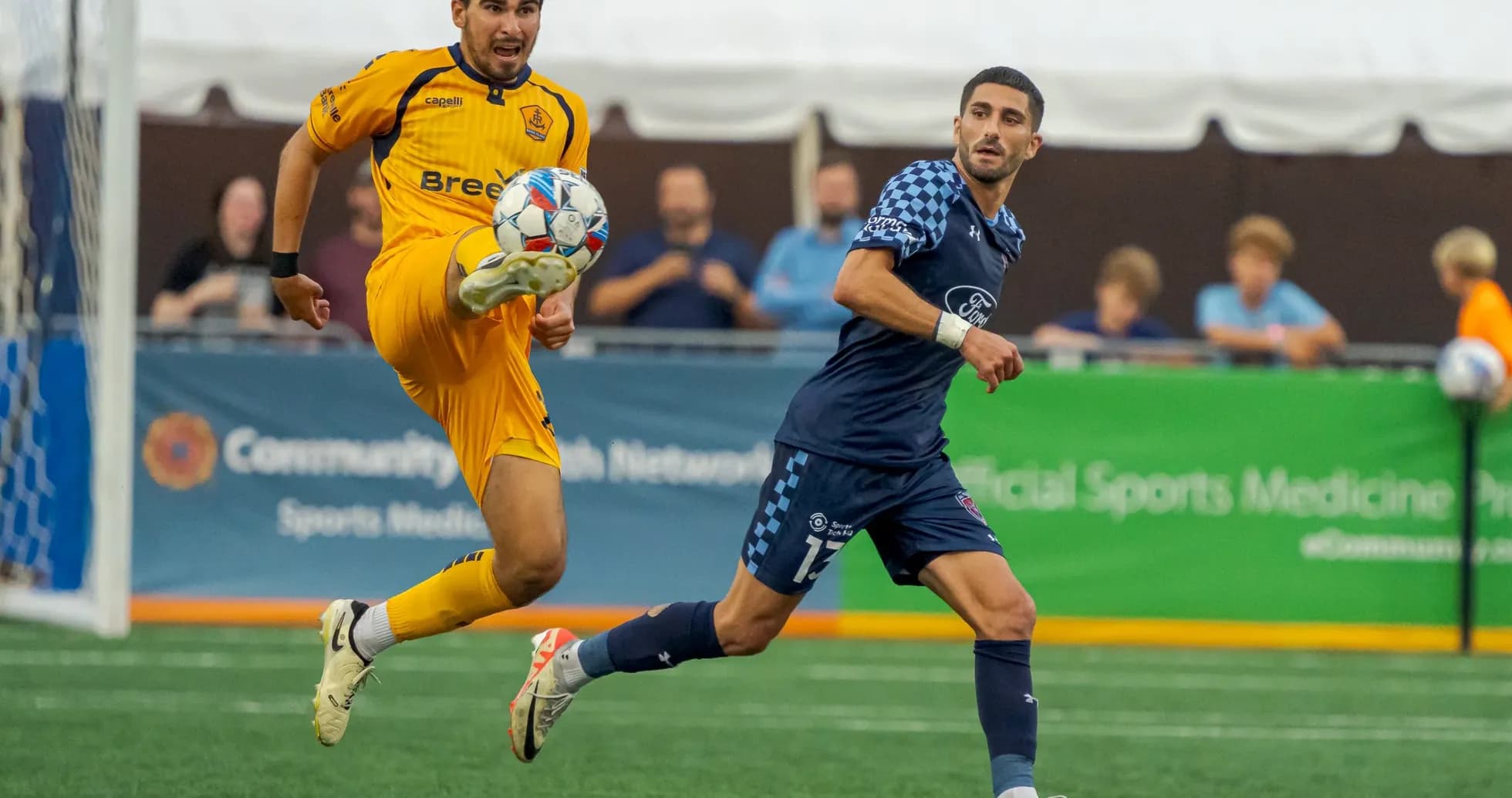 Goalkeeper kicking ball during Indy Eleven match Goalkeeper kicking ball during Indy Eleven match
