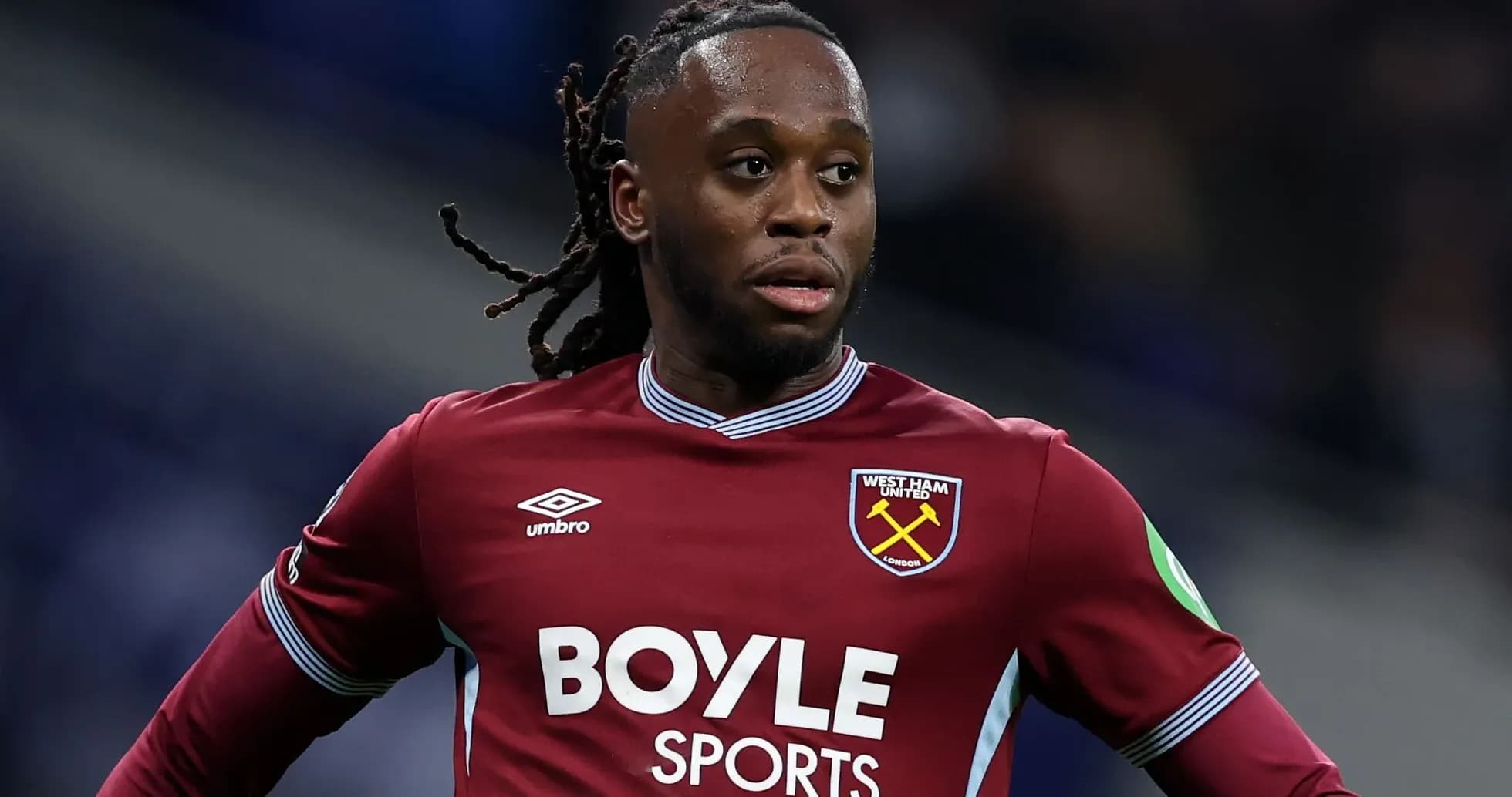 West Ham United player during a match action West Ham United player during a match action