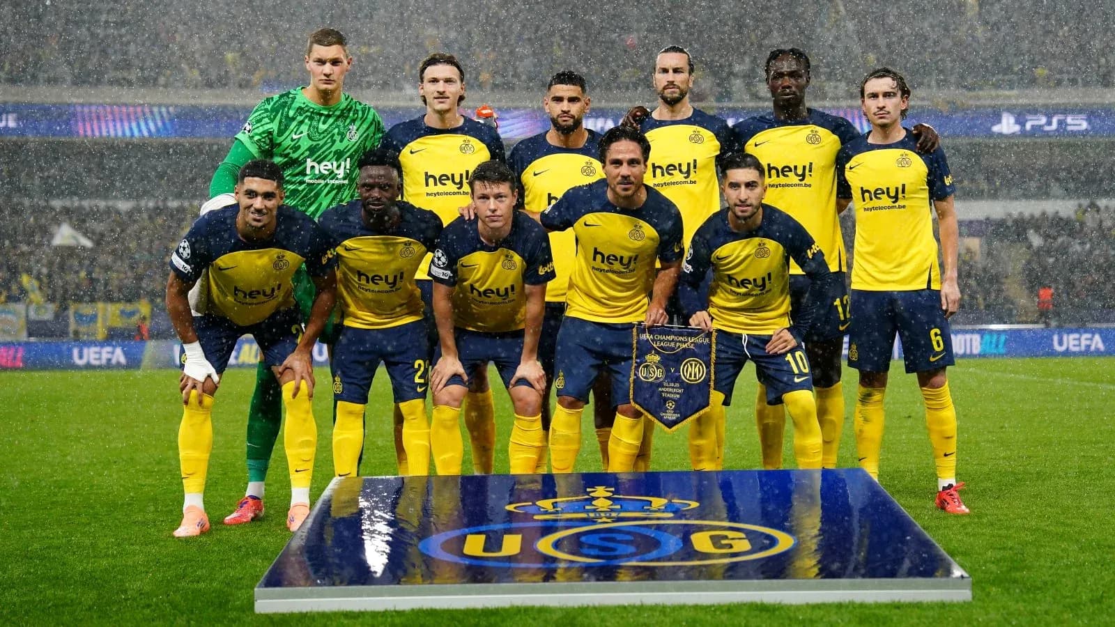 Union St. Gilloise team photo before match Union St. Gilloise team photo before match