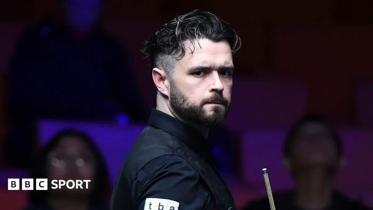 Snooker player preparing to take a shot Snooker player preparing to take a shot