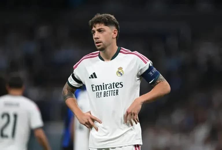 Real Madrid player during match wearing captain's armband Real Madrid player during match wearing captain's armband