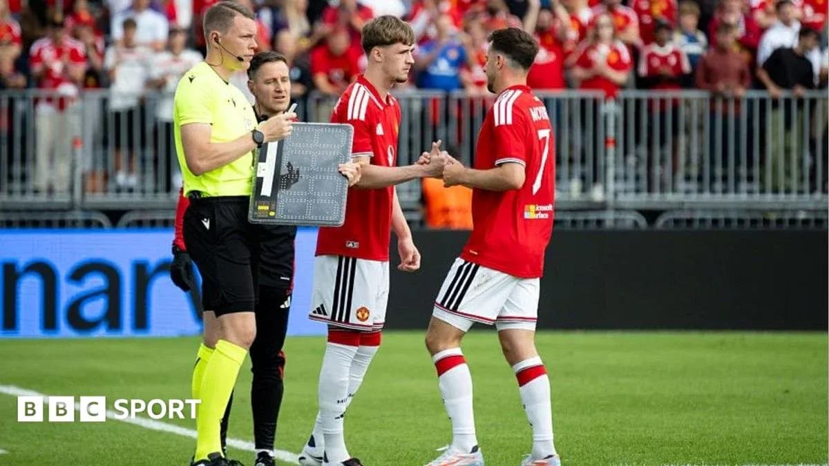 Substitutions during a football match with officials Substitutions during a football match with officials