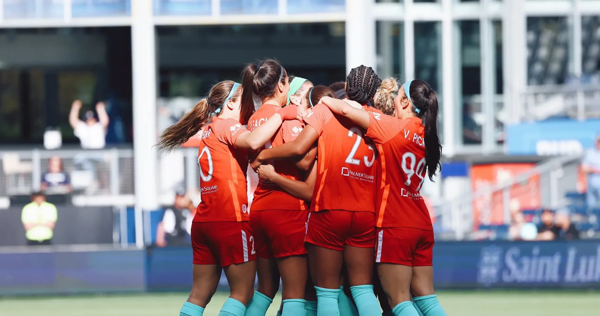 Chicago Red Stars celebrating a goal Chicago Red Stars celebrating a goal