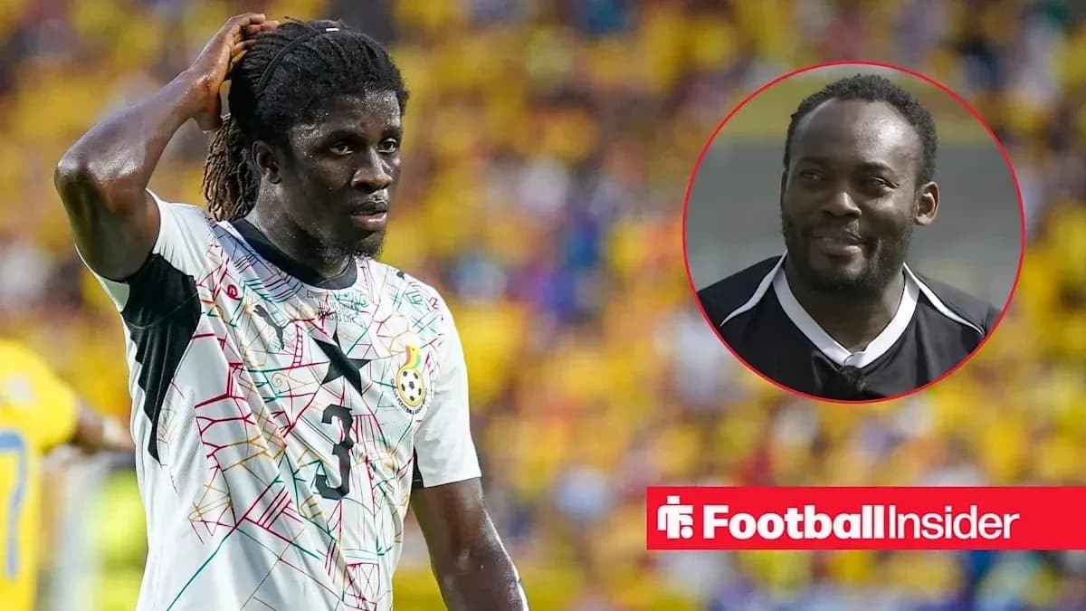 Ghana player looking concerned during a match Ghana player looking concerned during a match