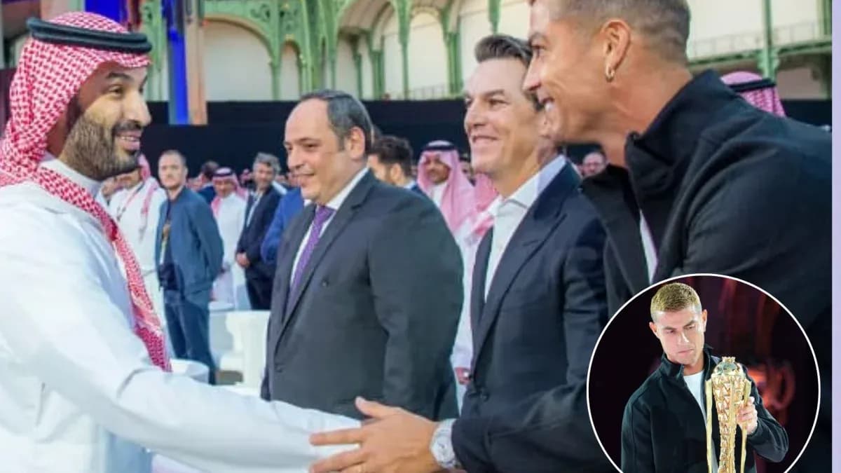 Group of men interacting at a public event Group of men interacting at a public event