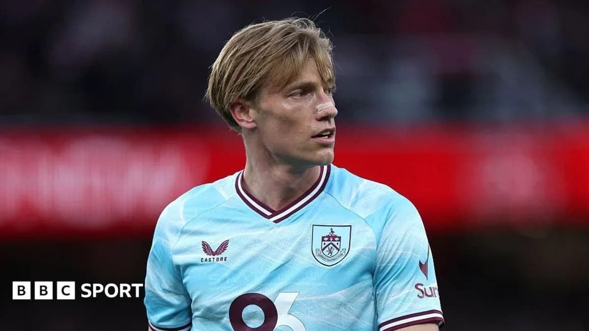 Player wearing Burnley kit during match Player wearing Burnley kit during match