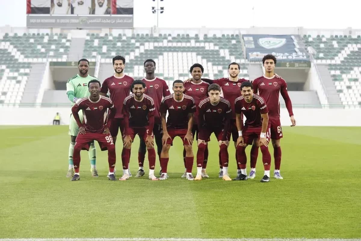 Al Wahda U23 team posing for a photo Al Wahda U23 team posing for a photo