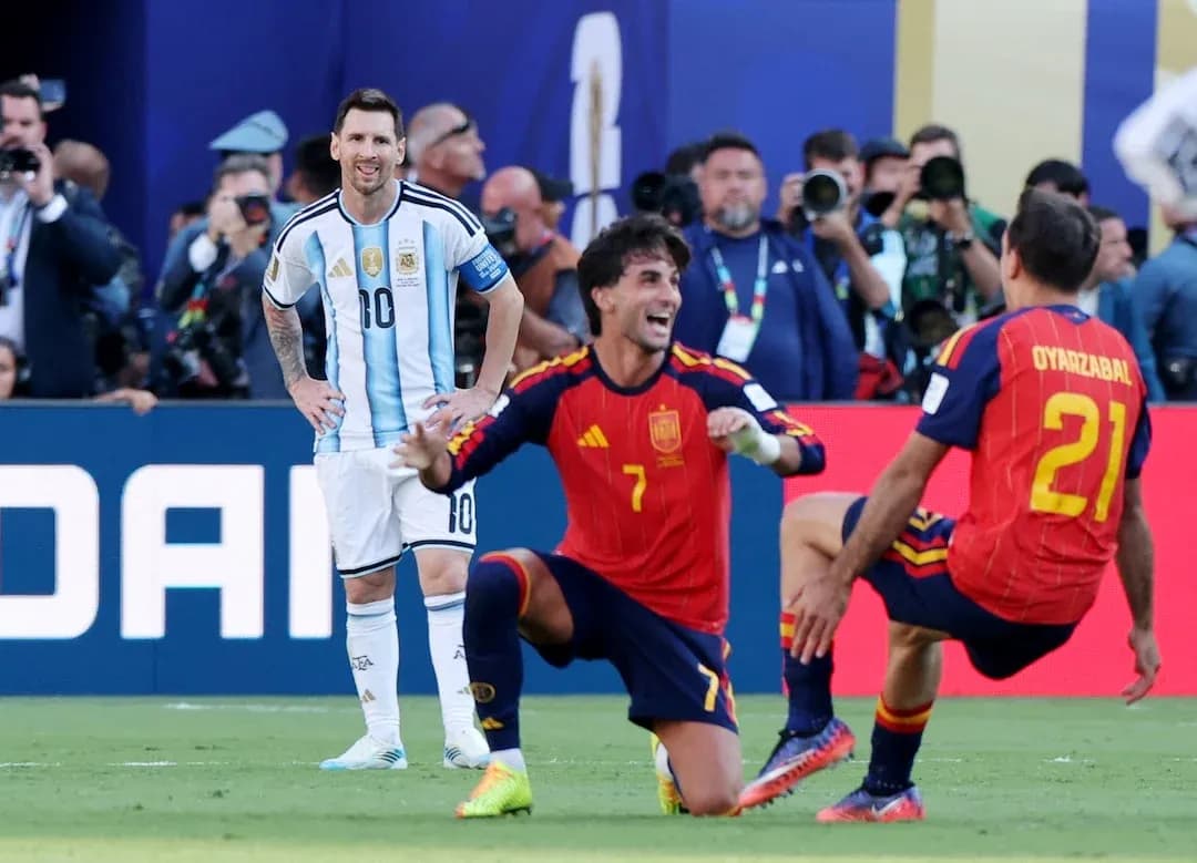 Lionel Messi during Spain vs Argentina match Lionel Messi during Spain vs Argentina match
