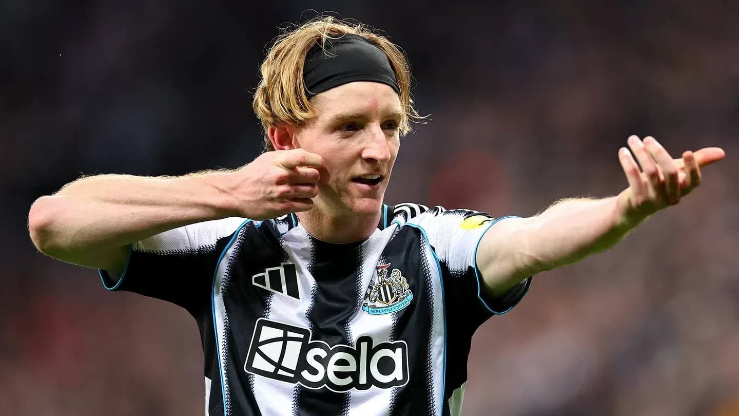 Newcastle player gesturing during a match Newcastle player gesturing during a match