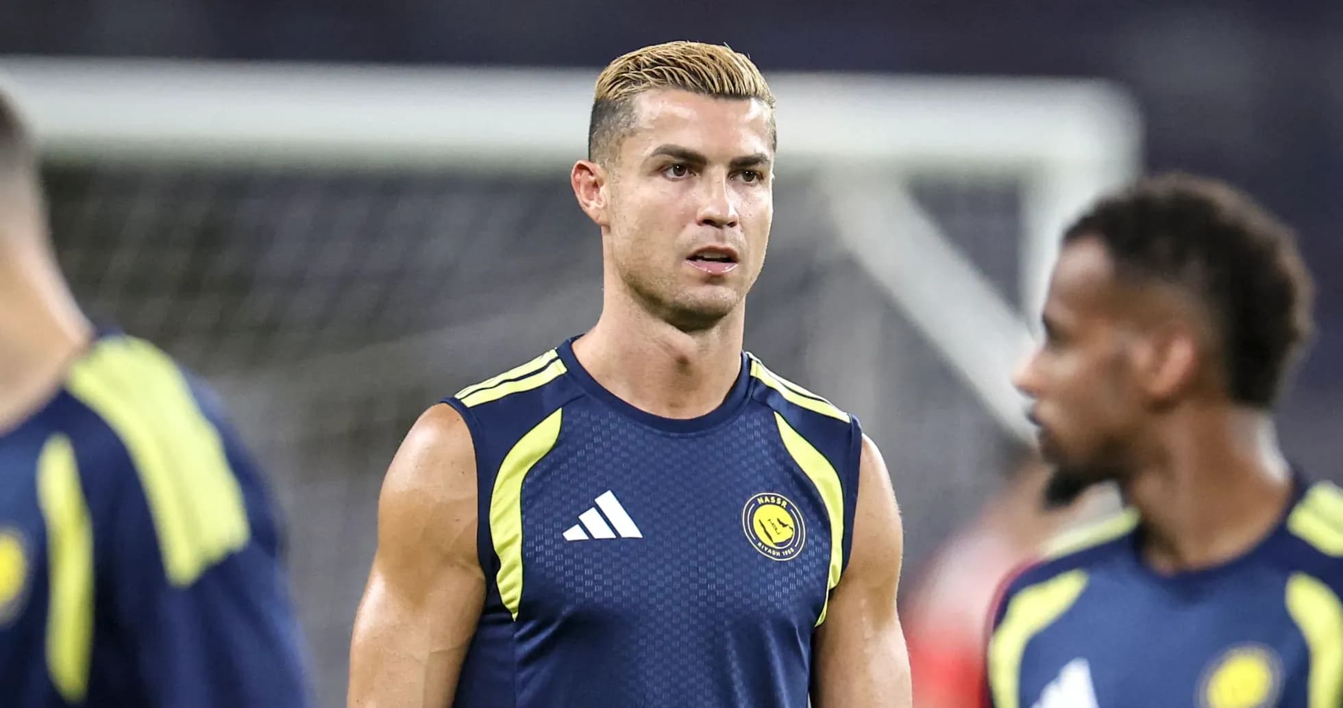 Cristiano Ronaldo training with teammates in sportswear Cristiano Ronaldo training with teammates in sportswear