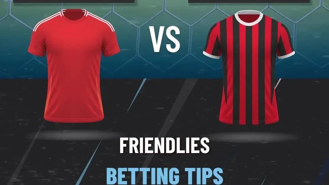 Red and black jerseys for football match preview Red and black jerseys for football match preview
