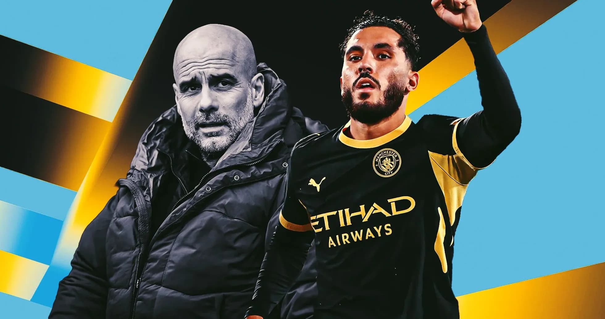 Pep Guardiola and player celebrating during match Pep Guardiola and player celebrating during match