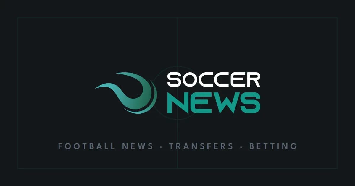 Logo of Soccer News with text and graphic elements Logo of Soccer News with text and graphic elements