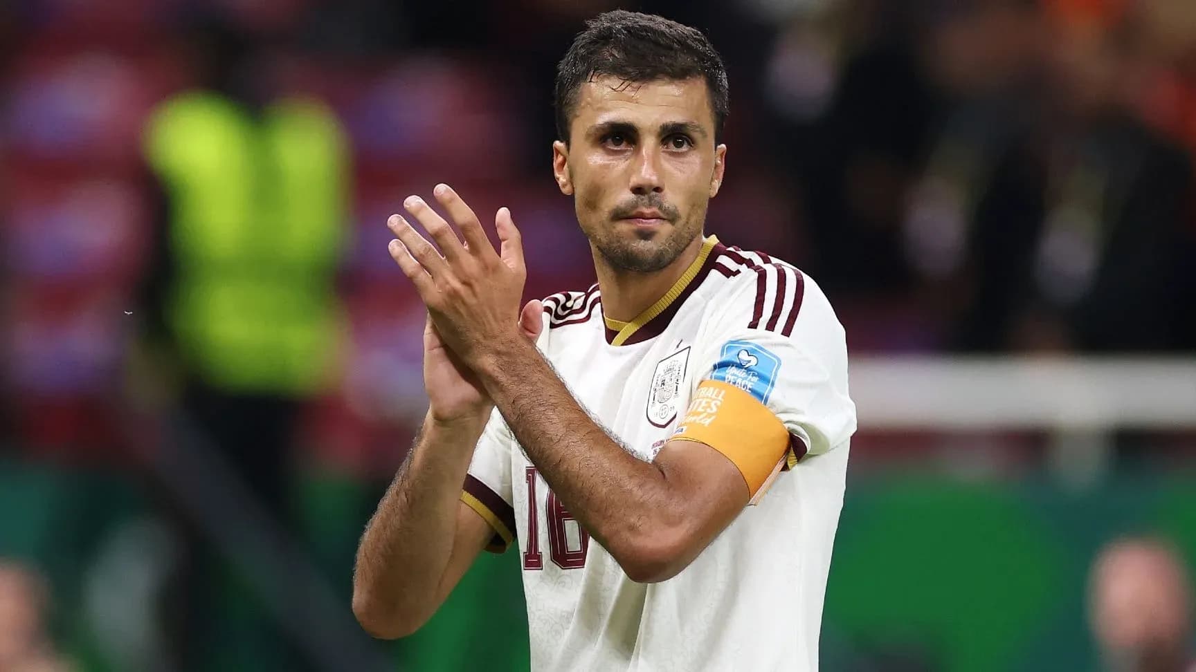 Player applauding fans after the match Player applauding fans after the match
