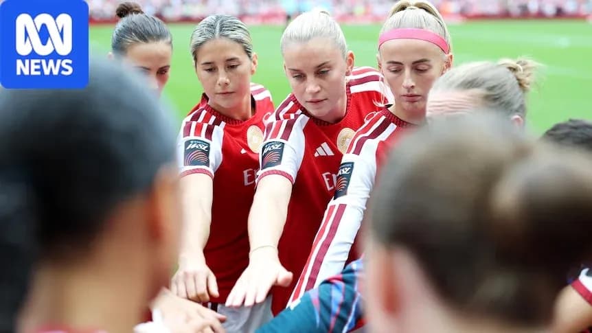 Players huddled together before the match Players huddled together before the match