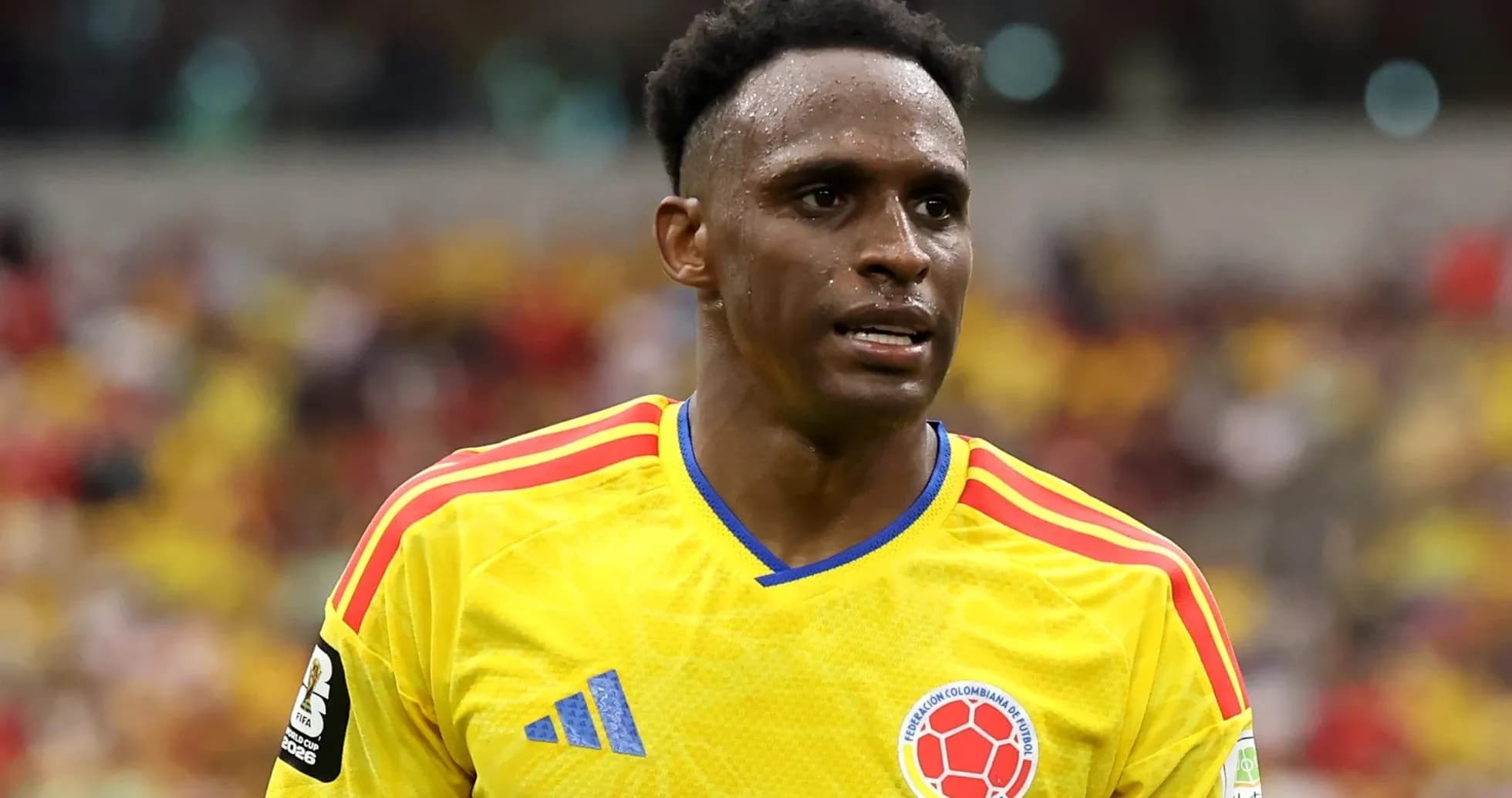 Player wearing Colombian jersey during match Player wearing Colombian jersey during match