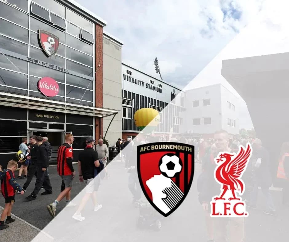 Fans gathering outside Vitality Stadium before match Fans gathering outside Vitality Stadium before match