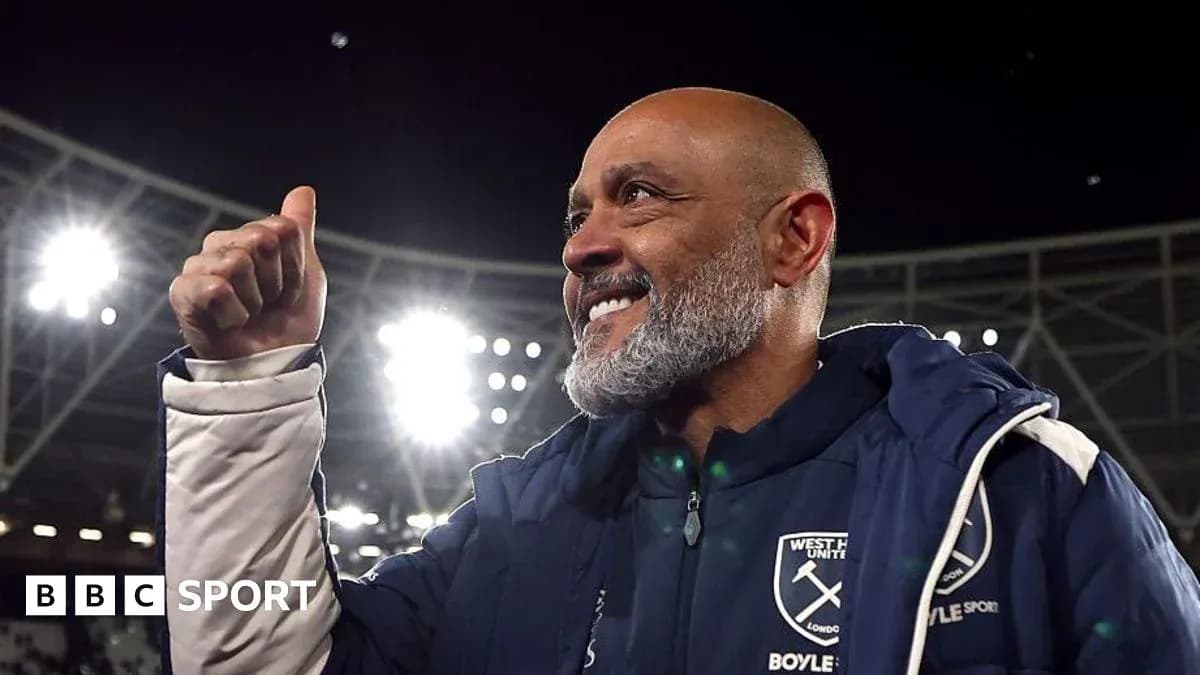Manager celebrating with a thumbs up gesture Manager celebrating with a thumbs up gesture