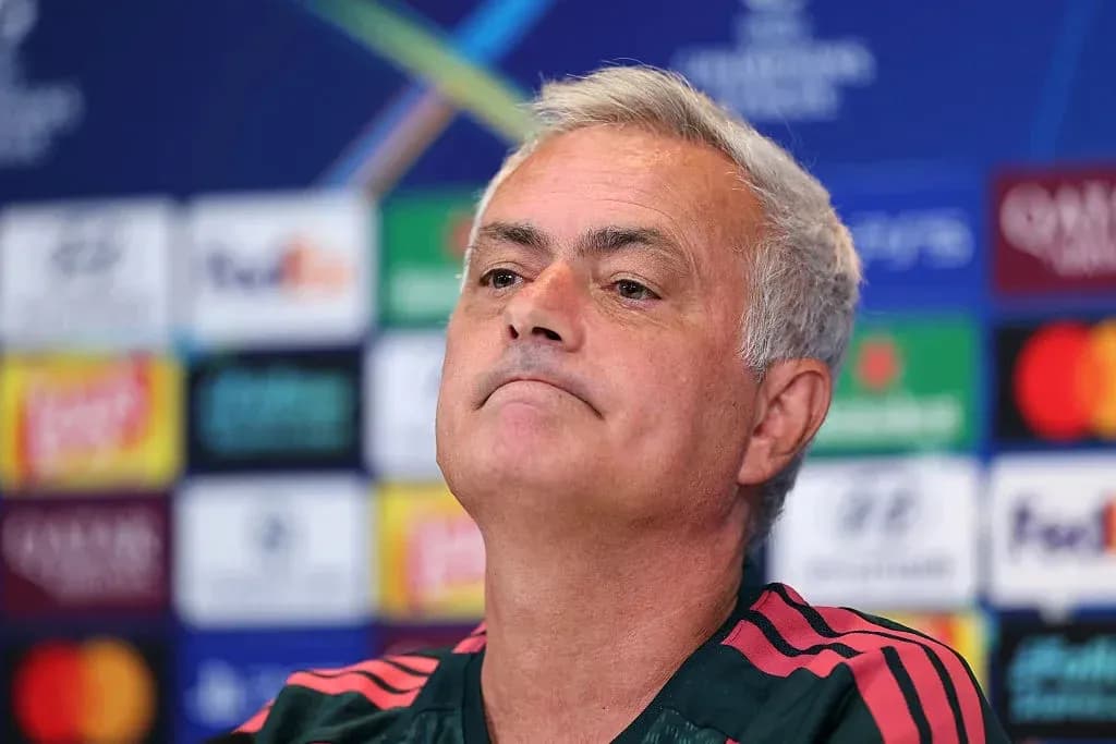 Manager at UEFA Champions League press conference Manager at UEFA Champions League press conference