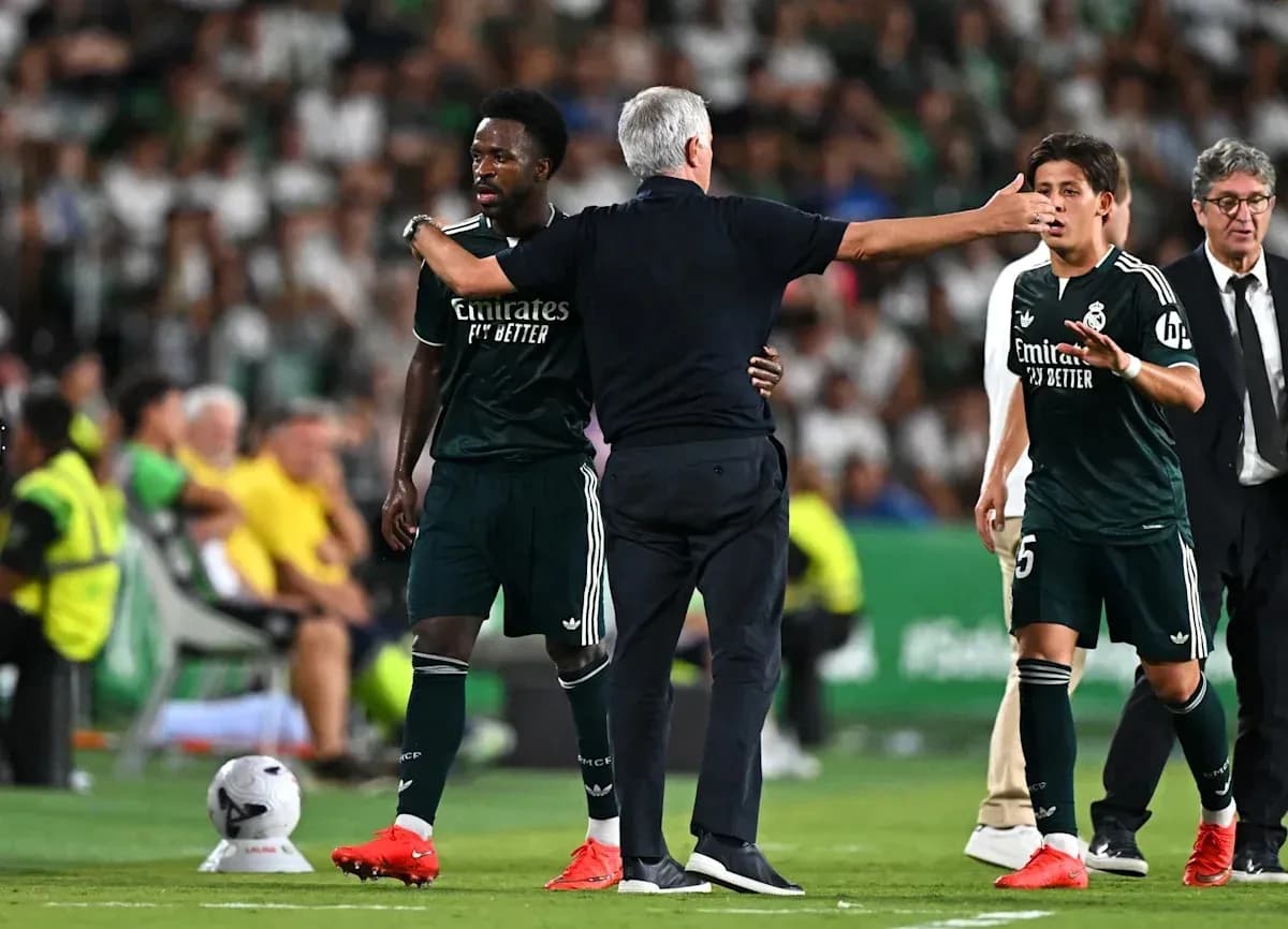 Manager addressing players during match substitution Manager addressing players during match substitution