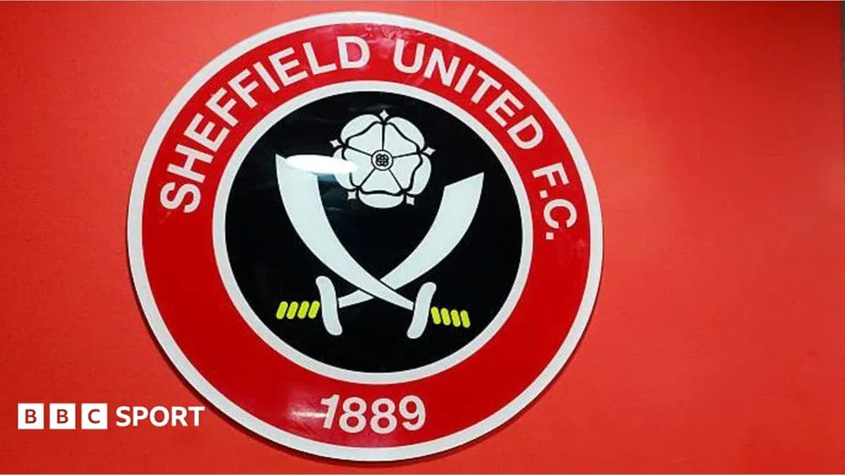 Sheffield United F.C. club logo on wall Sheffield United F.C. club logo on wall