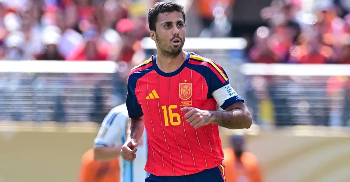 Player wearing Spain jersey during a match Player wearing Spain jersey during a match