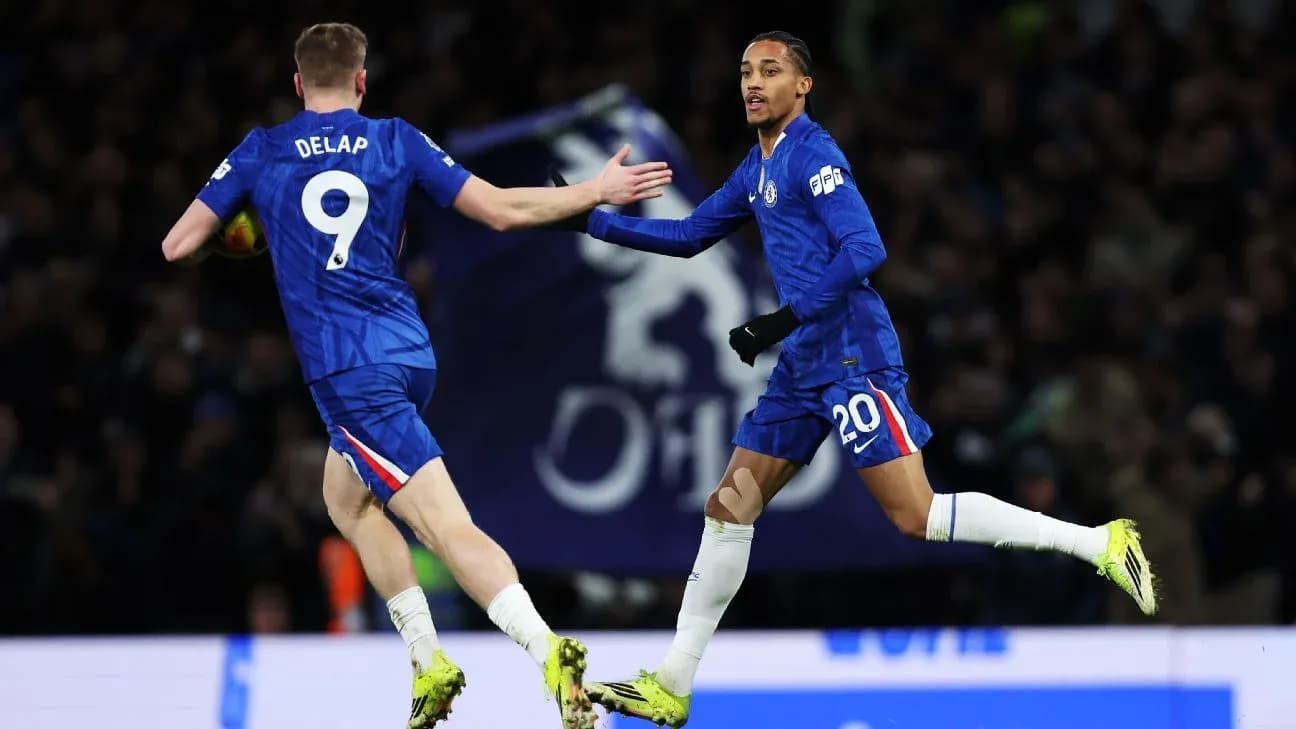 Chelsea players celebrating a goal during match Chelsea players celebrating a goal during match