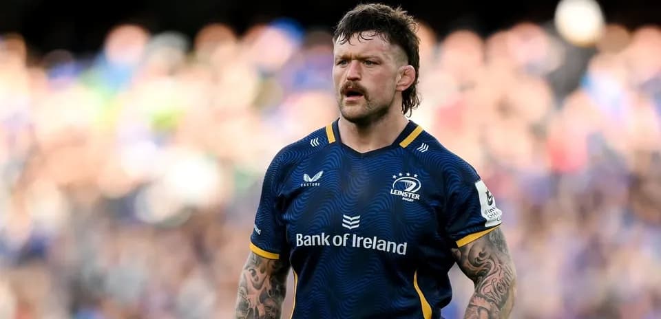 Player in Leinster jersey during rugby match Player in Leinster jersey during rugby match