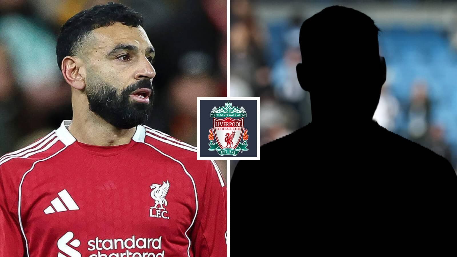 Mohamed Salah in Liverpool kit with logo Mohamed Salah in Liverpool kit with logo