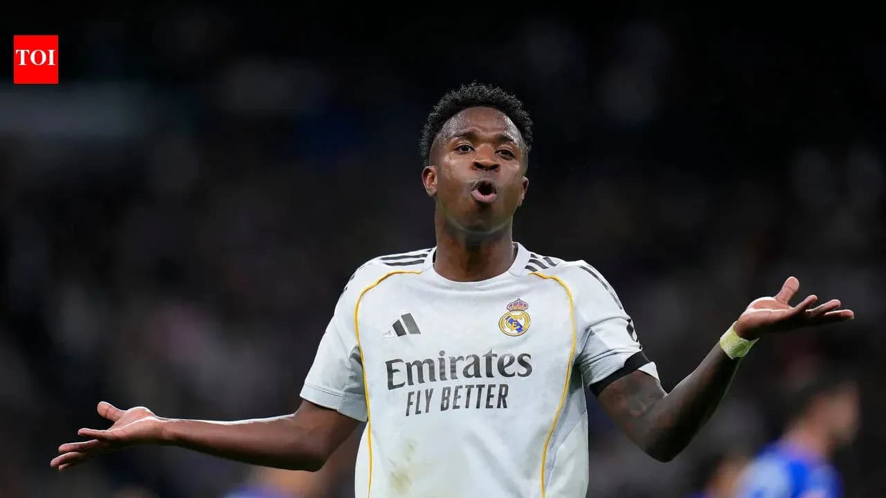 Vinícius Júnior gesturing during a match Vinícius Júnior gesturing during a match