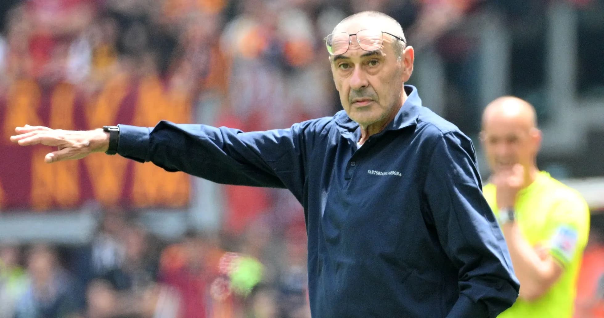 Manager gesturing during a football match Manager gesturing during a football match