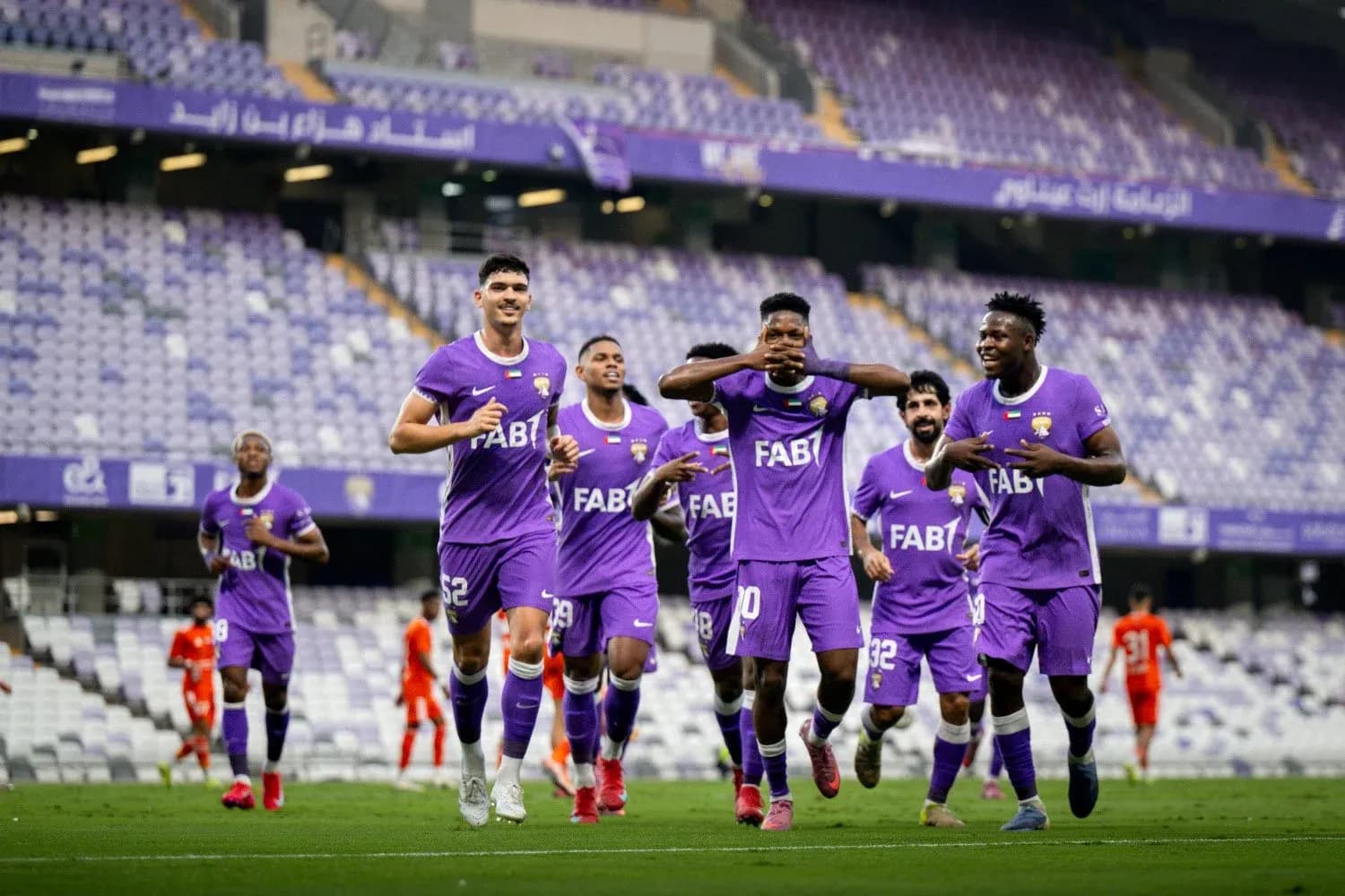 Al Ain U23 players celebrating a goal Al Ain U23 players celebrating a goal