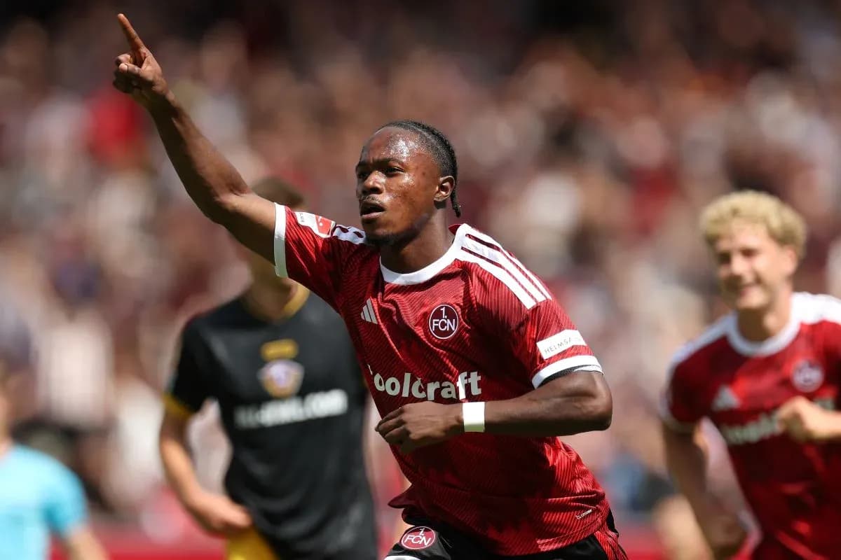Player celebrating after scoring a goal during match Player celebrating after scoring a goal during match