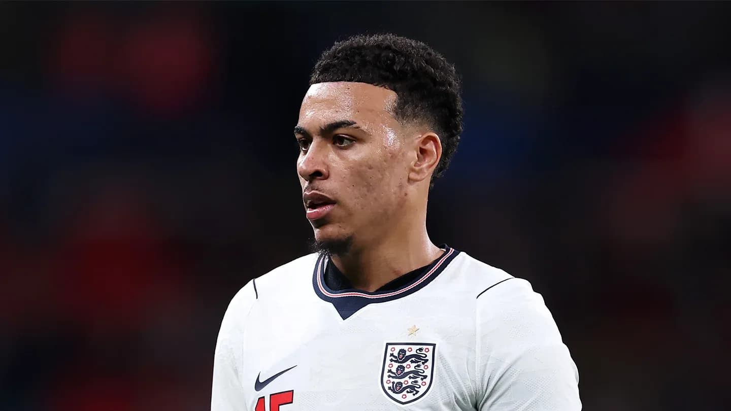 Player in England kit during a match Player in England kit during a match
