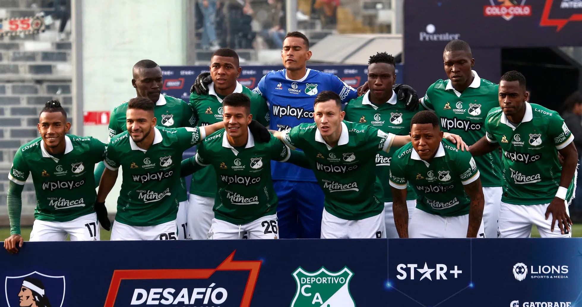 Deportivo Cali team posing for a group photo Deportivo Cali team posing for a group photo
