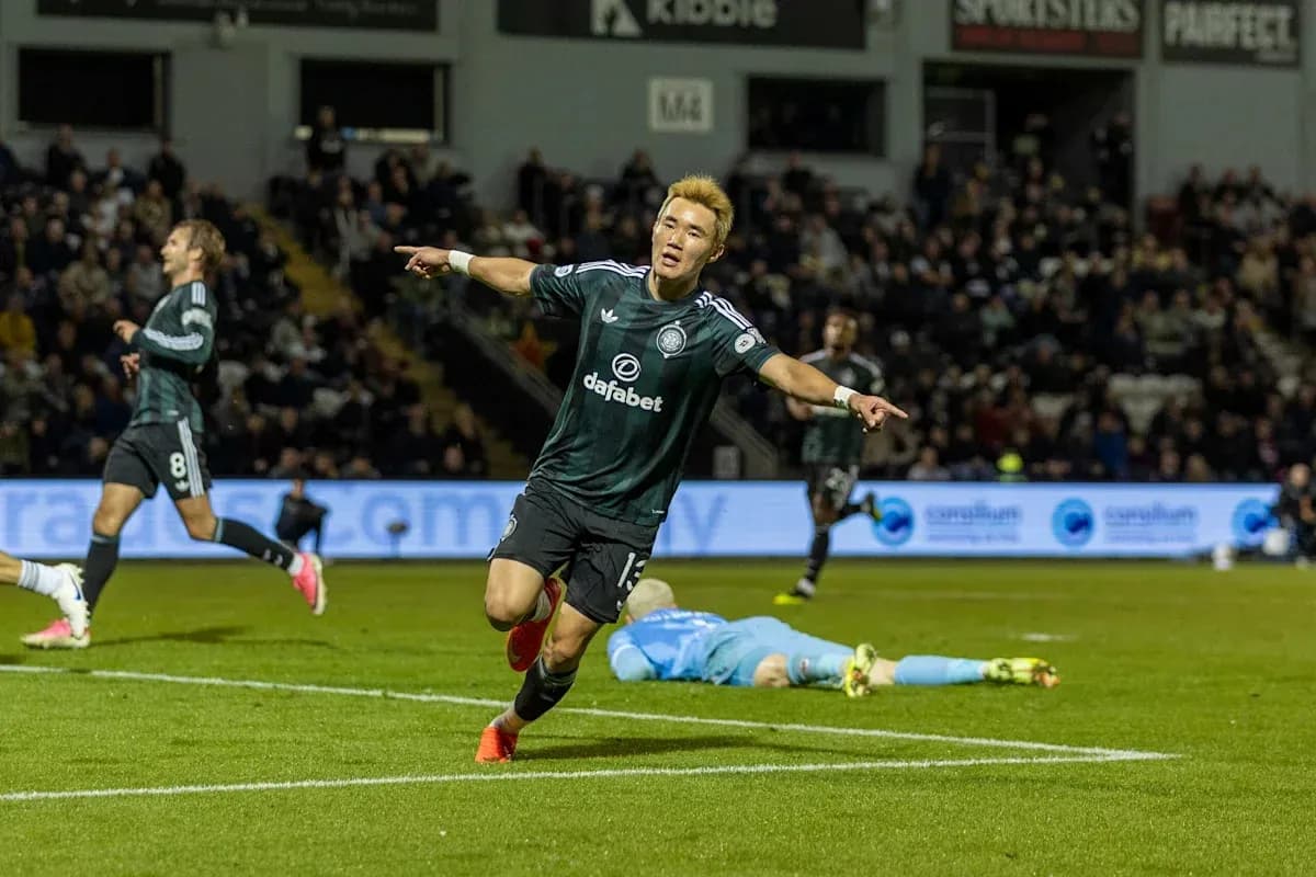 Player celebrating after scoring a goal Player celebrating after scoring a goal