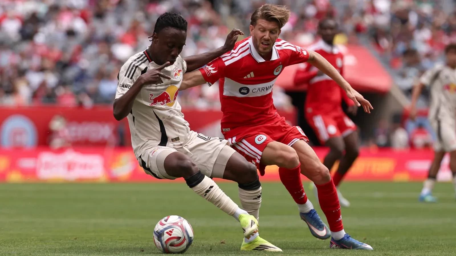 New York Red Bulls vs Chicago Fire match action New York Red Bulls vs Chicago Fire match action