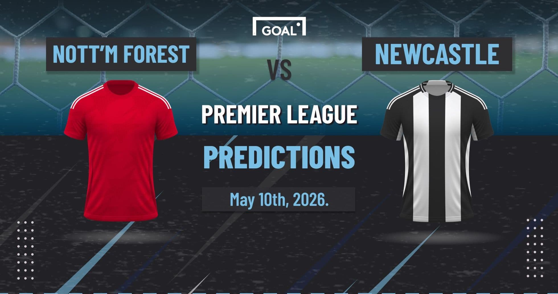 Nott'm Forest vs Newcastle Premier League predictions graphic Nott'm Forest vs Newcastle Premier League predictions graphic